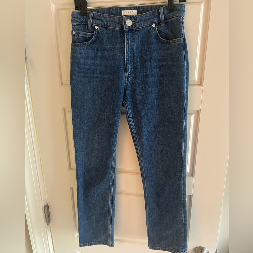 Sandro Deep Blue Straight Jeans